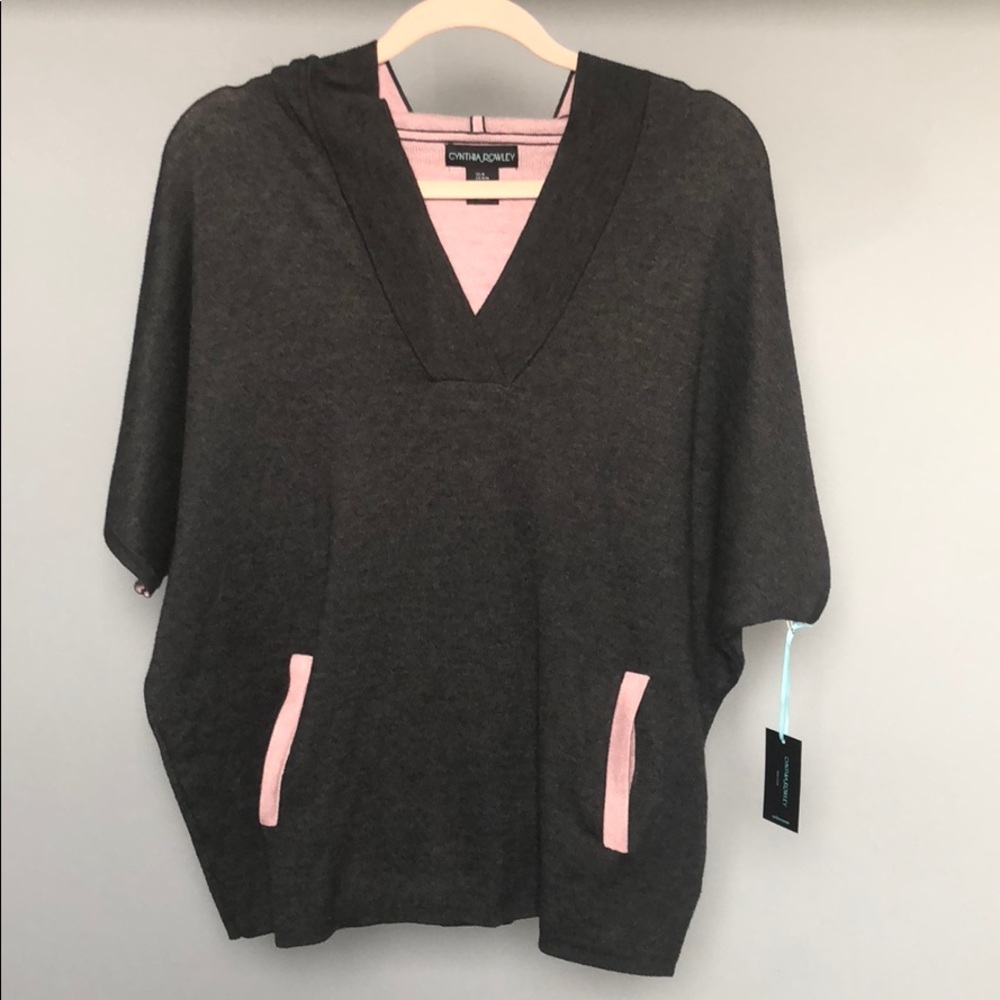 Cynthia Rowley Activewear Hooded Sweater
